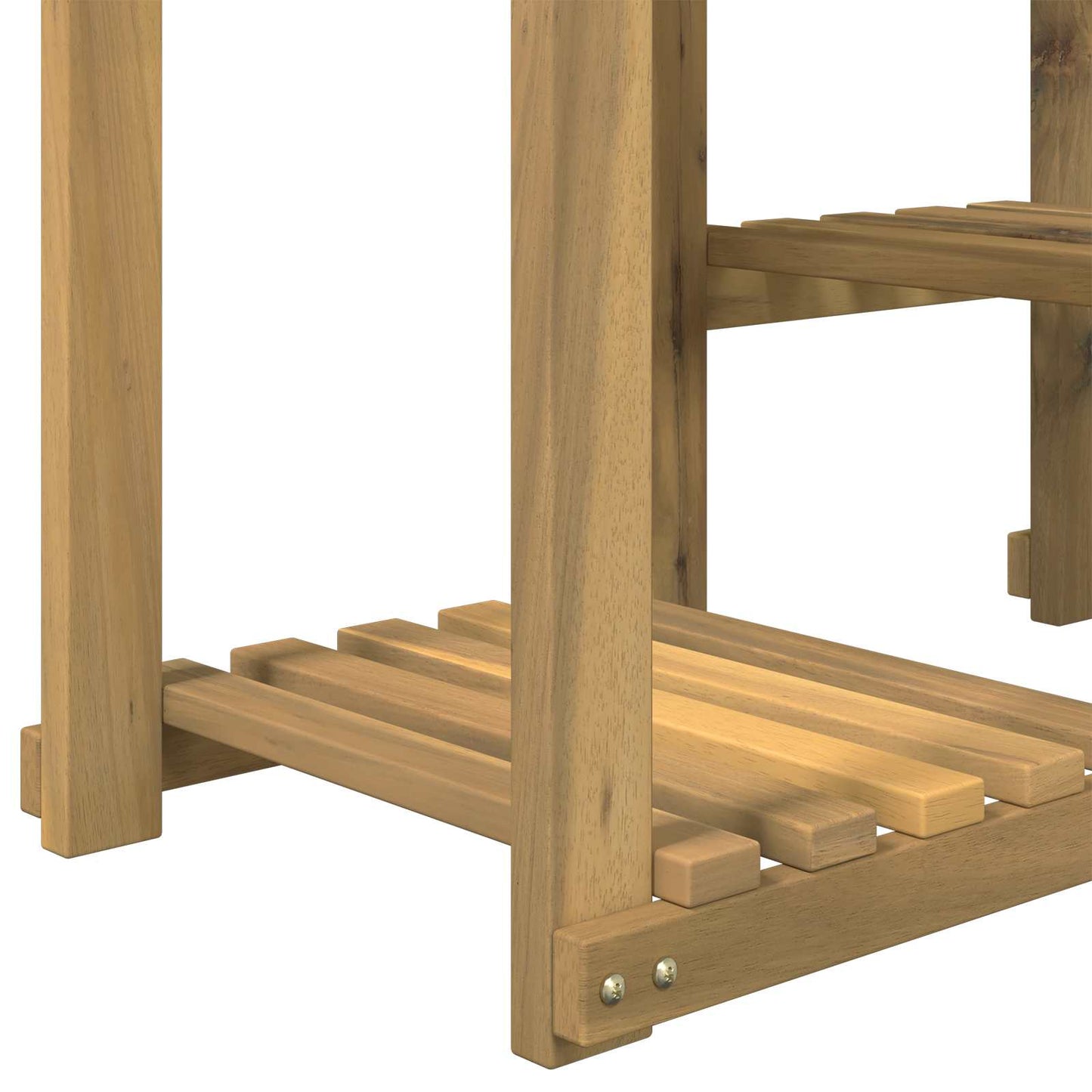 Planteholder Hvit 85 x 30 x 114,5 cm Solid akasietre