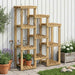 Planteholder Hvit 85 x 30 x 114,5 cm Solid akasietre