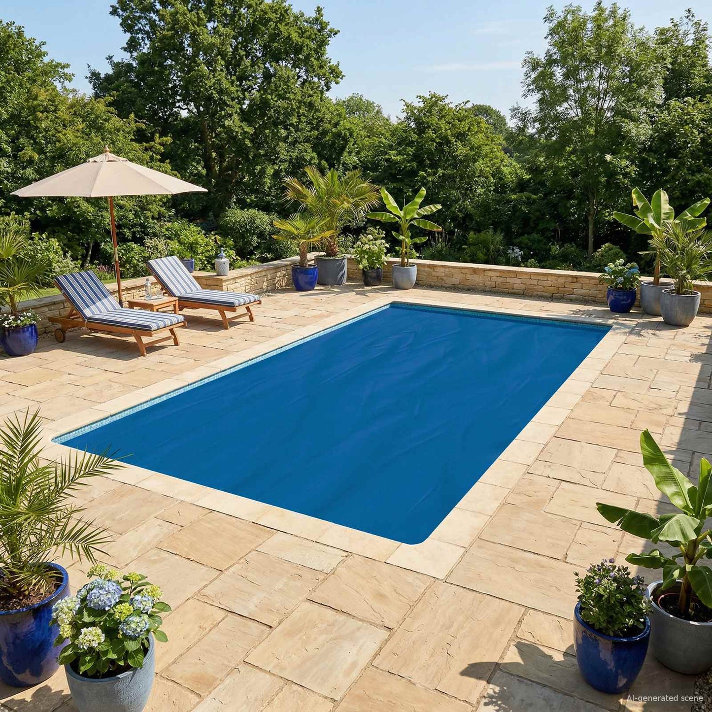Solar Pool Cover Heavy Quality 800 x 500 cm 200 μm Torget PE