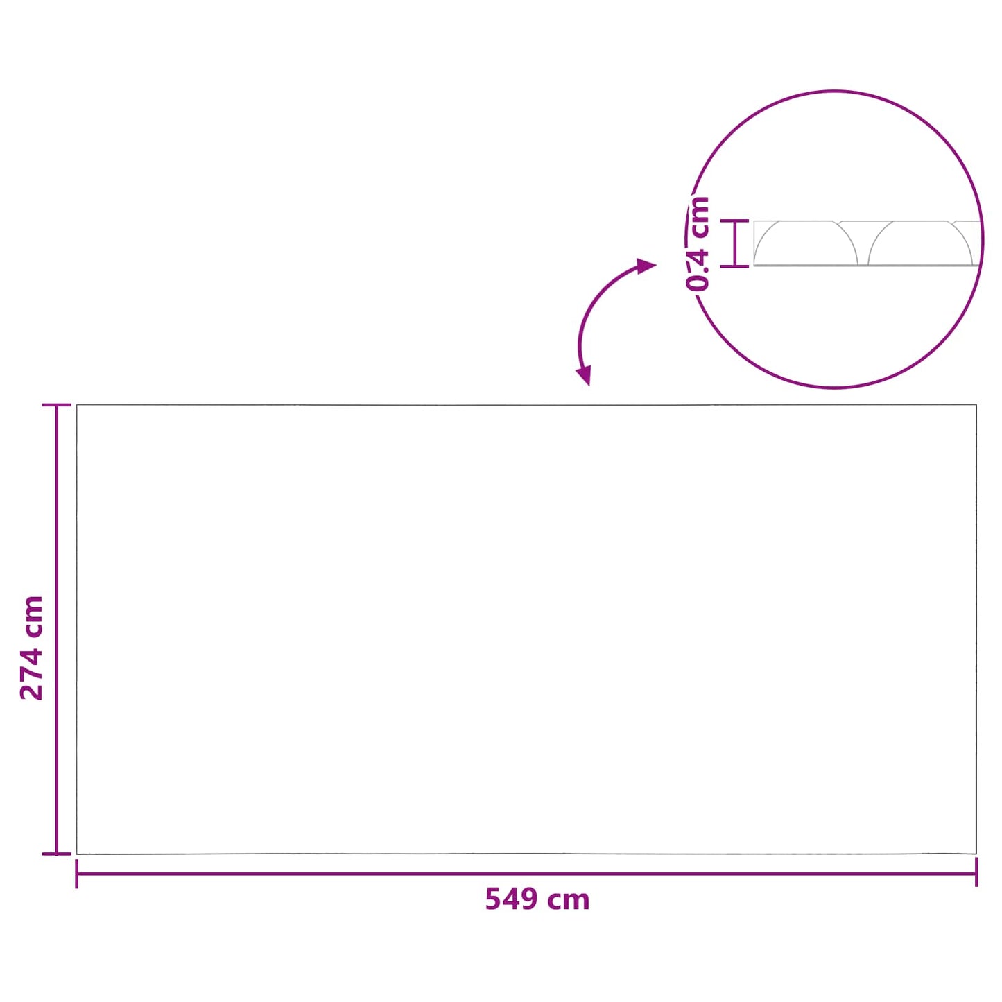Soldeksel Ekstra Kraftig 549 x 274 cm 400 μm Torget PE Blå