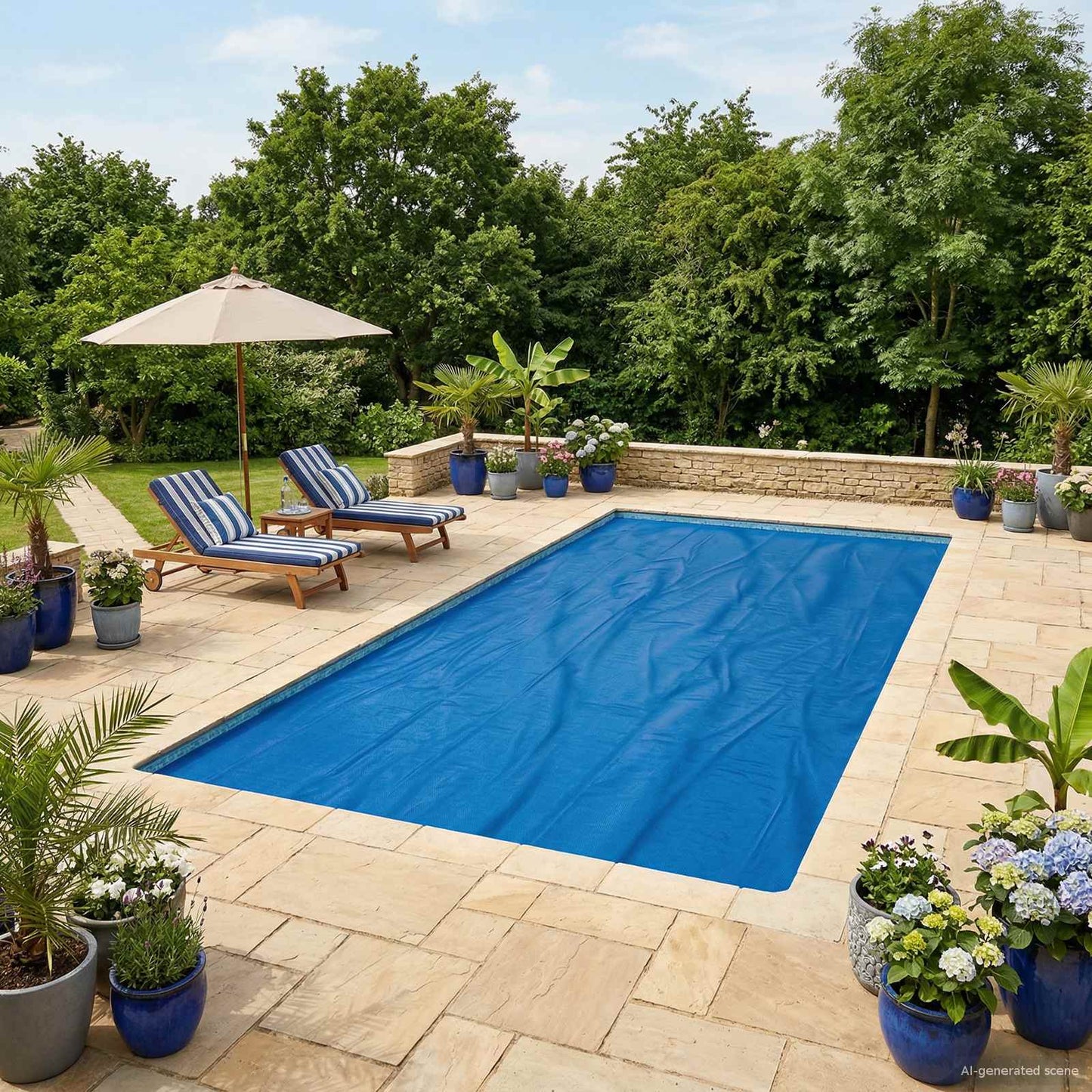 Solar Pool Cover Heavy Quality 800 x 400 cm 200 μm Torget PE