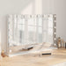 LED Sminkespeil Hvit 80 x 10 x 52,5 cm Glass og Stål vidaXL