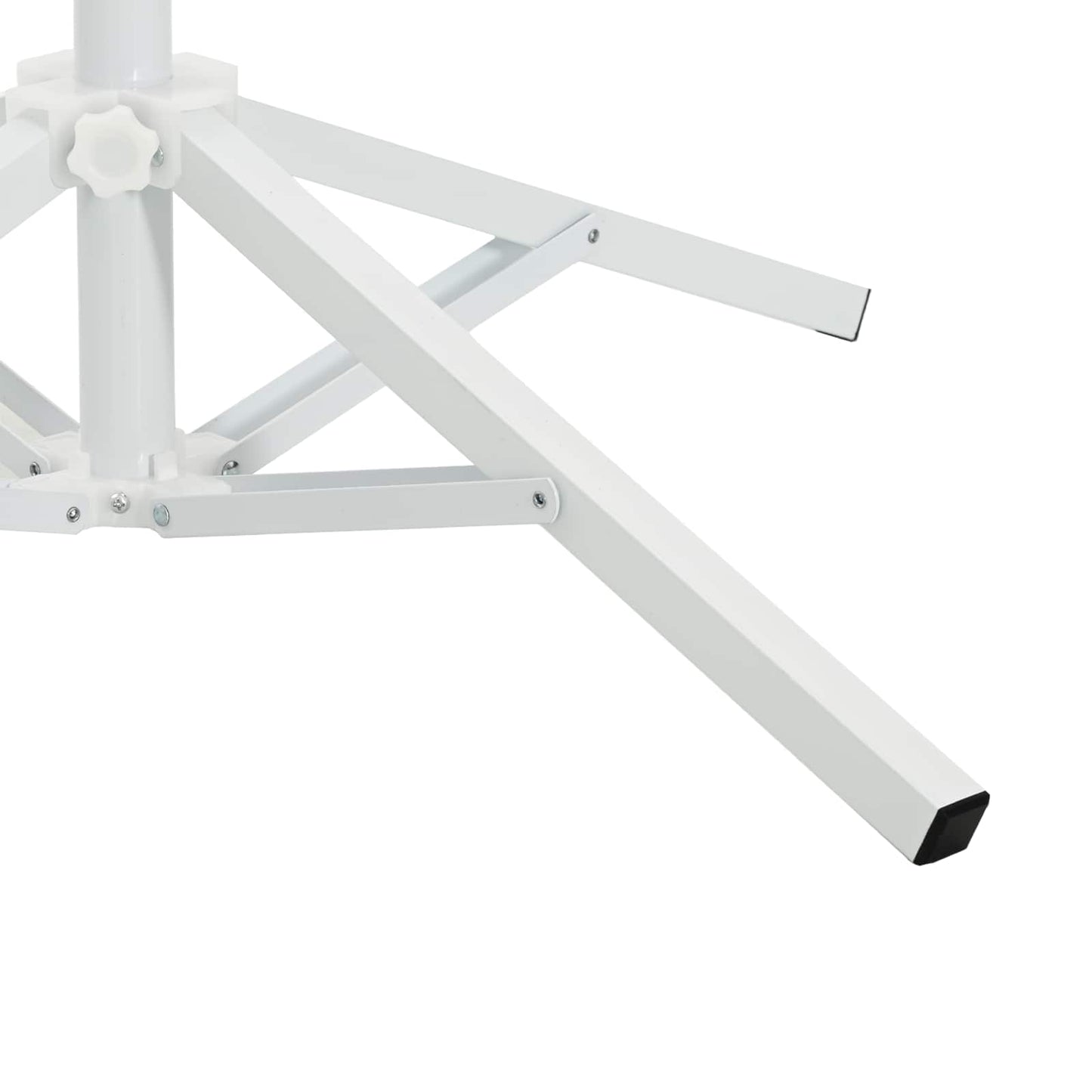 Parasol Stativ Hvit Stål for 25-32 mm Stang