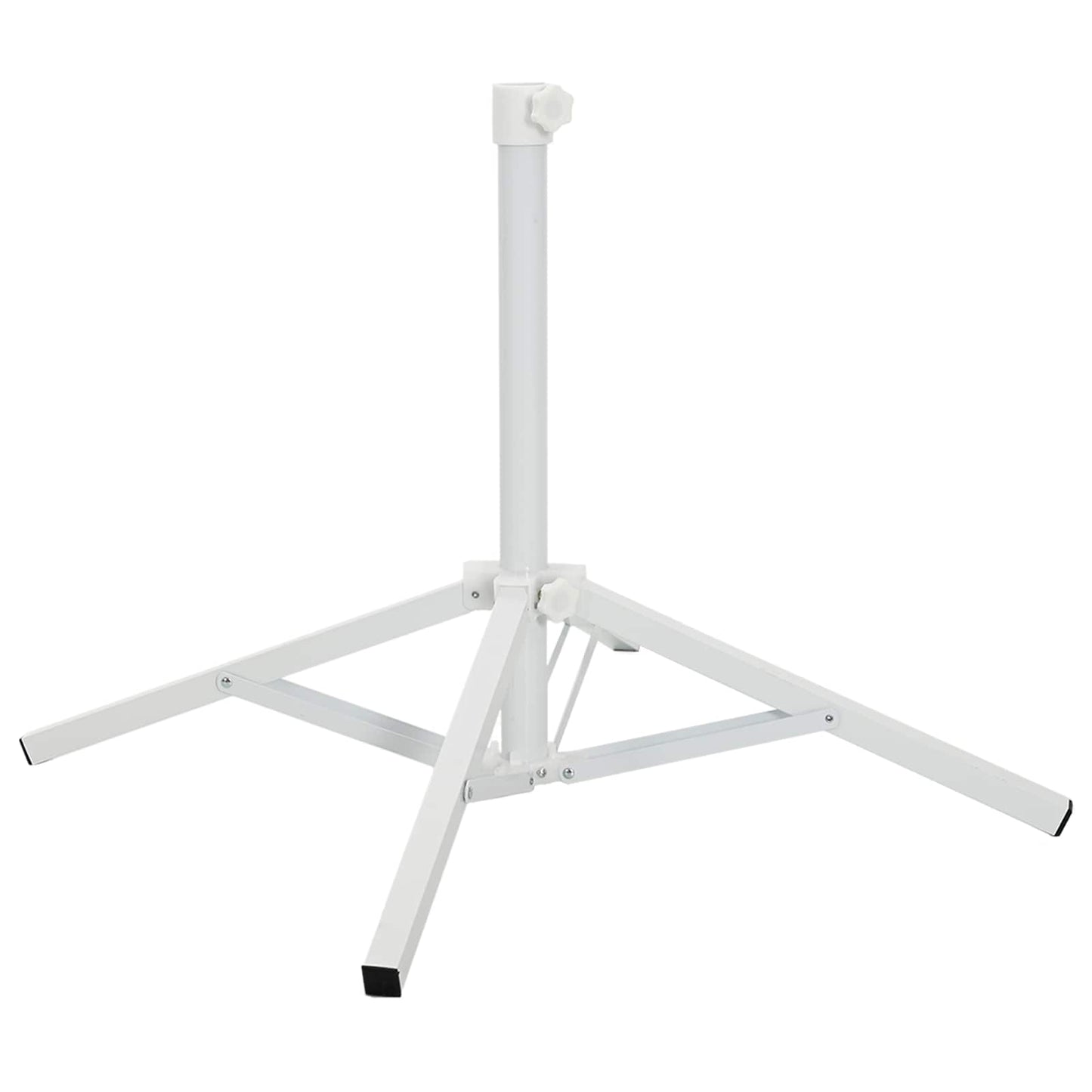 Parasol Stativ Hvit Stål for 25-32 mm Stang