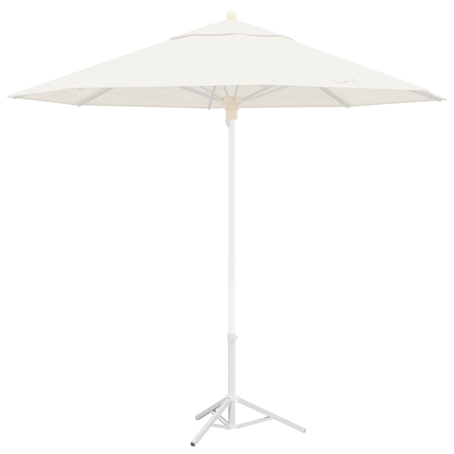Parasol Stativ Hvit Stål for 25-32 mm Pole