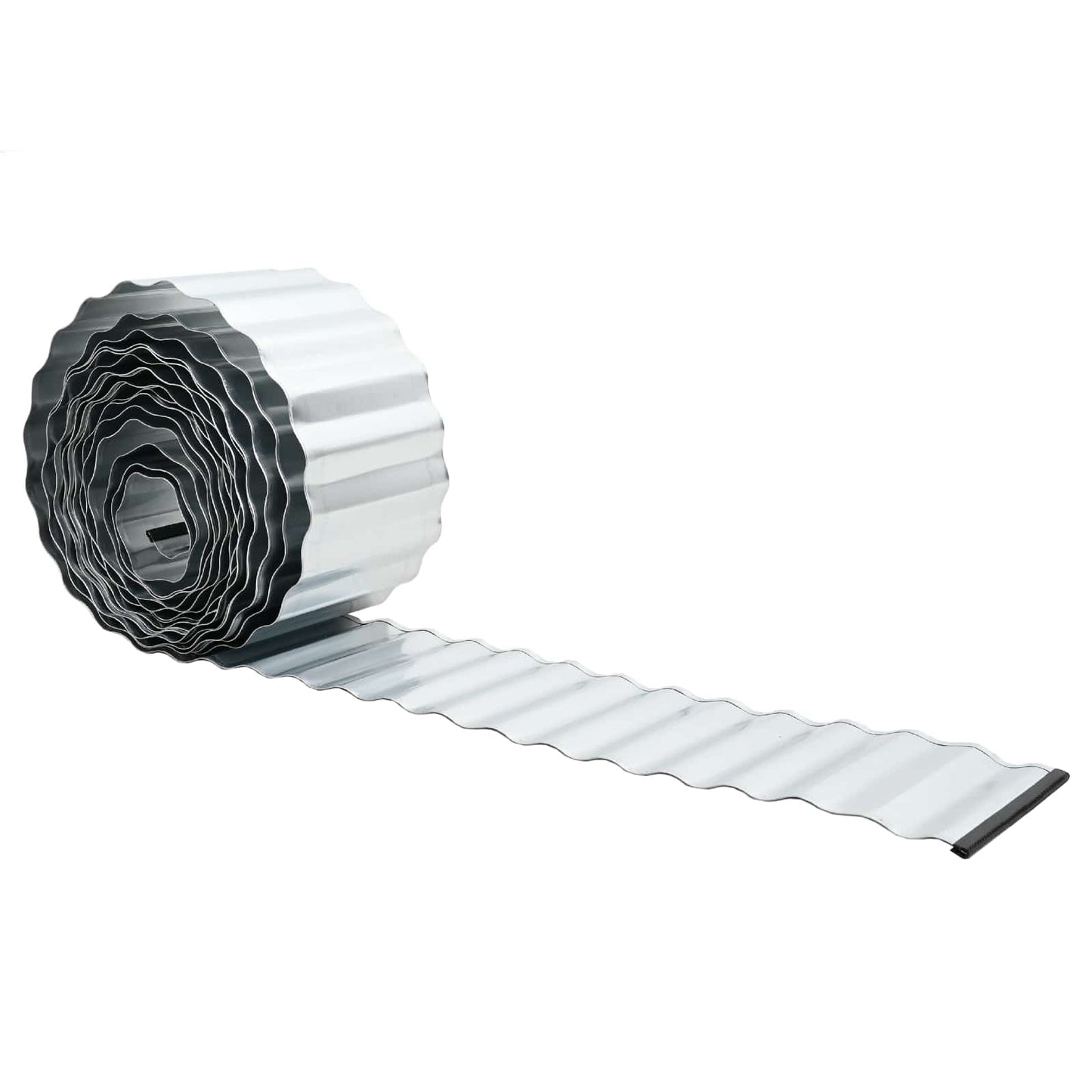 Gjerdekant 20 m x 25 cm Galvanisert stål Sølv