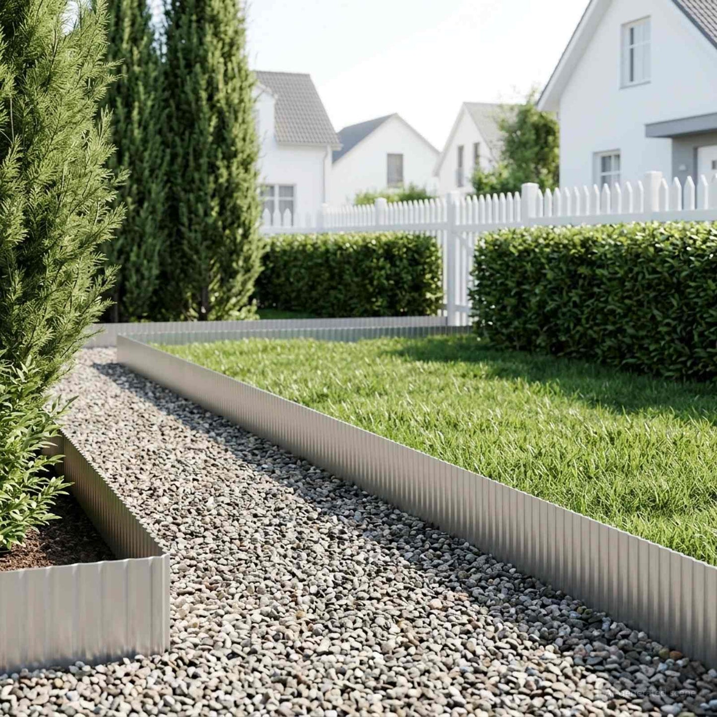 Gjerdekant 5 m x 10 cm Galvanisert stål Sølv