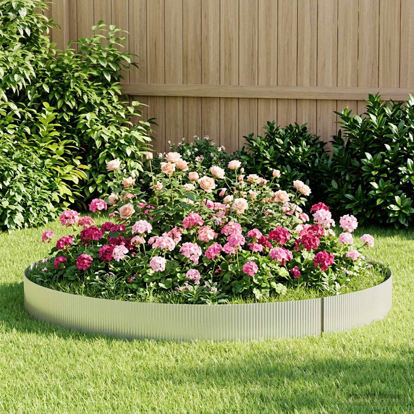 Gjerdekant 5 m x 25 cm Galvanisert stål Sølv