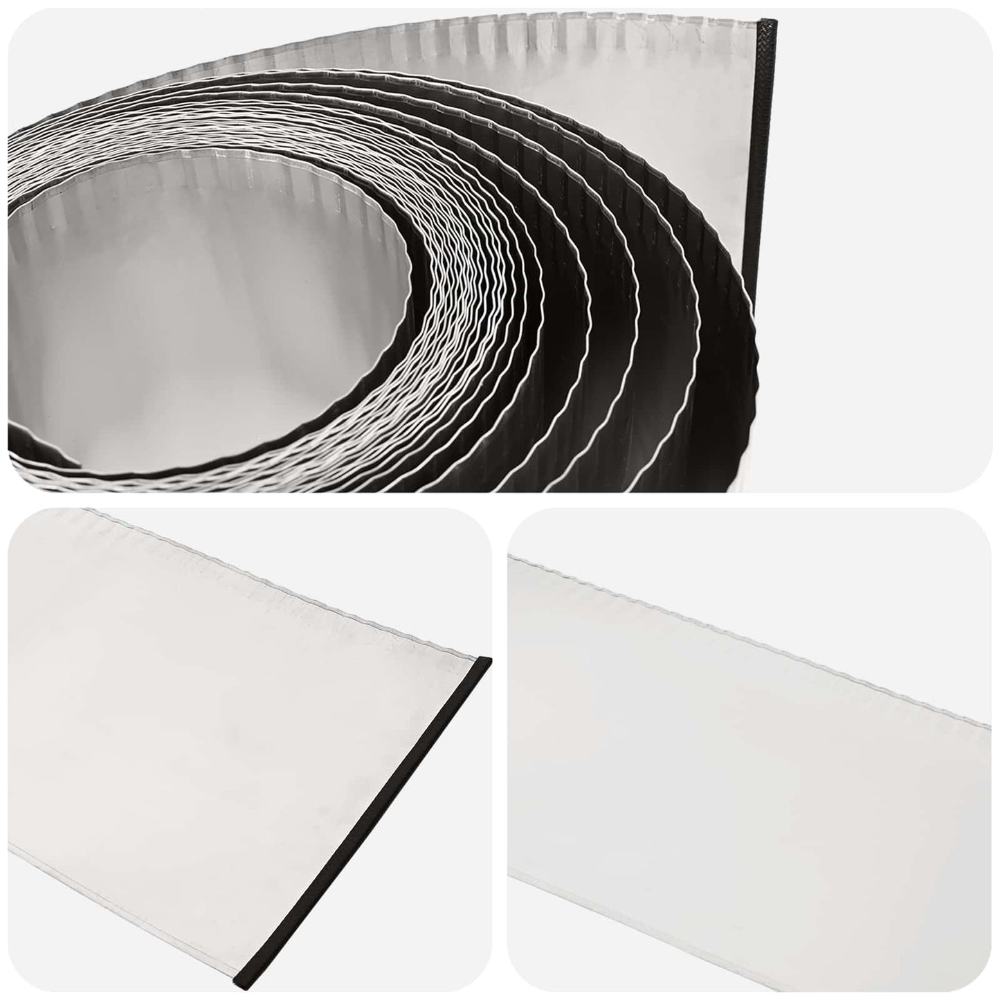 Gjerdekant 5 m x 10 cm Galvanisert stål Sølv