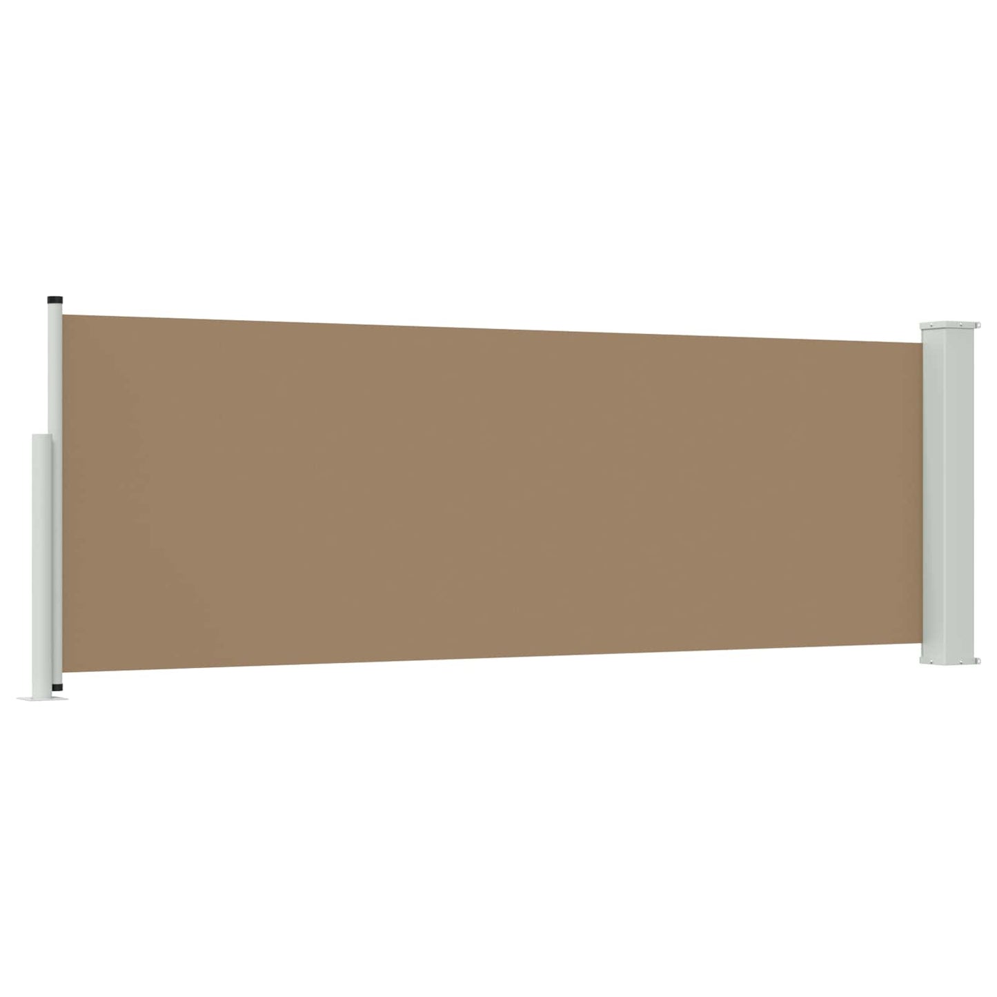 Utklappbart side markise 500 x 100 cm Polyester Rektangulær