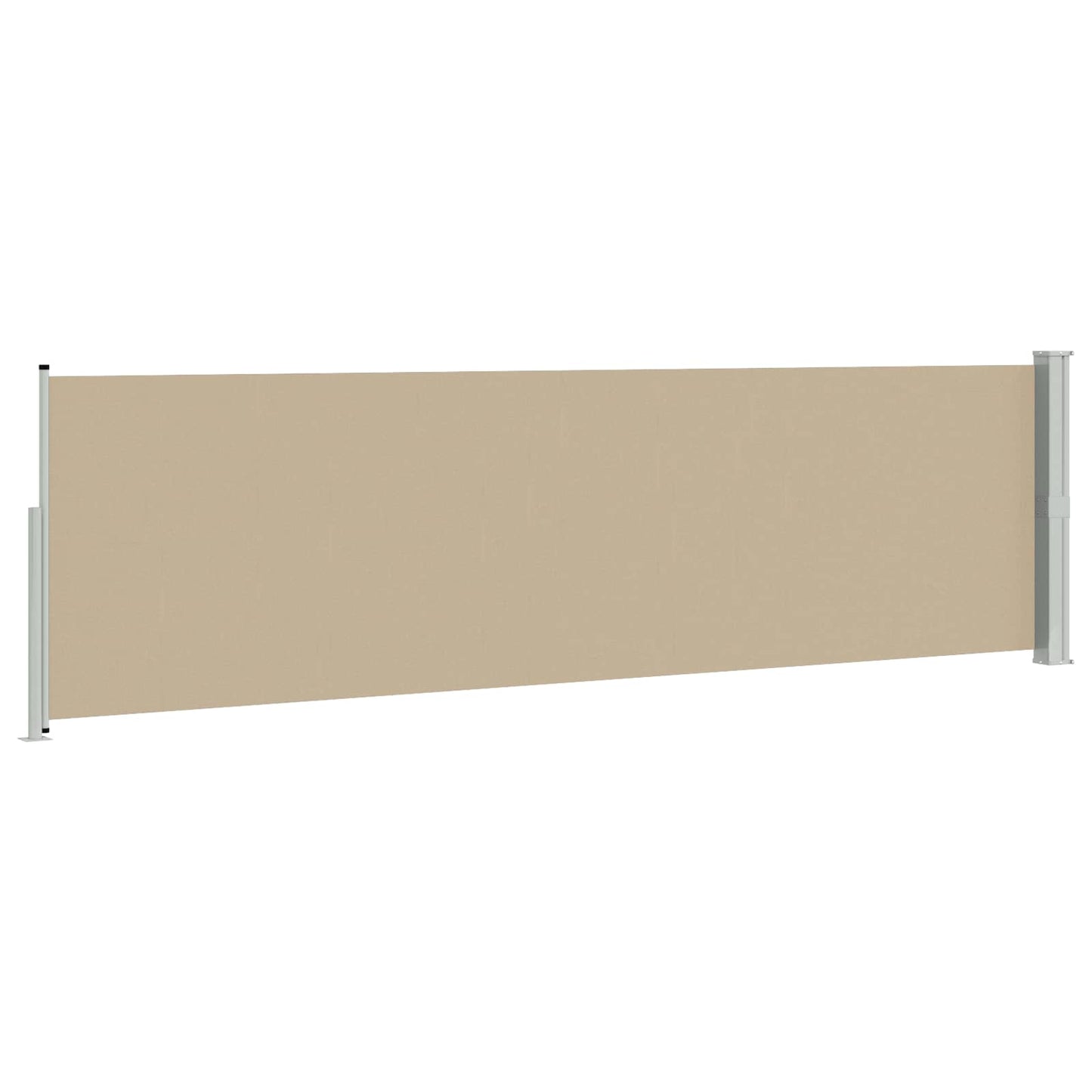 Utklappbart side markise Beige 500 x 117 cm Polyester