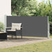 Utklappbart side markise Antrasitt 600 x 160 cm Polyester