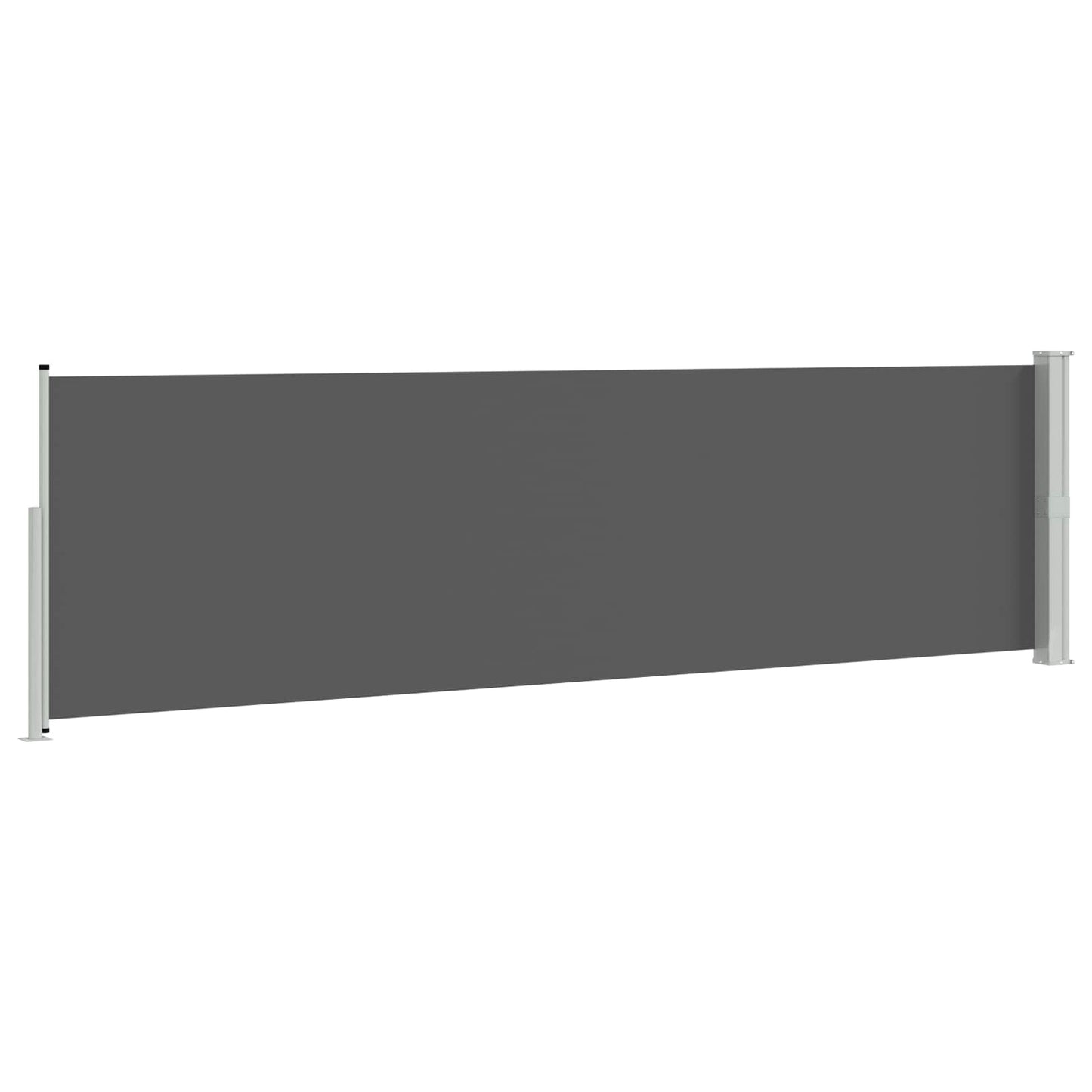 Utklappbart side markise Antrasitt 600 x 160 cm Polyester