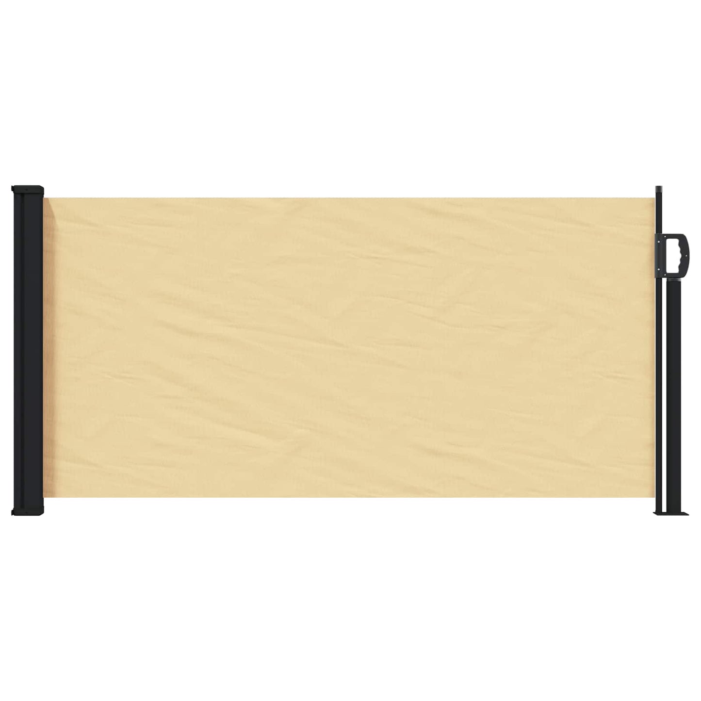 Utklappbart side markise sand 300 x 100 cm Polyester