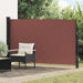 Utklappbart side markise Brun 300 x 170 cm Polyester