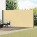 Utklappbart side markise sand 300 x 200 cm Polyester