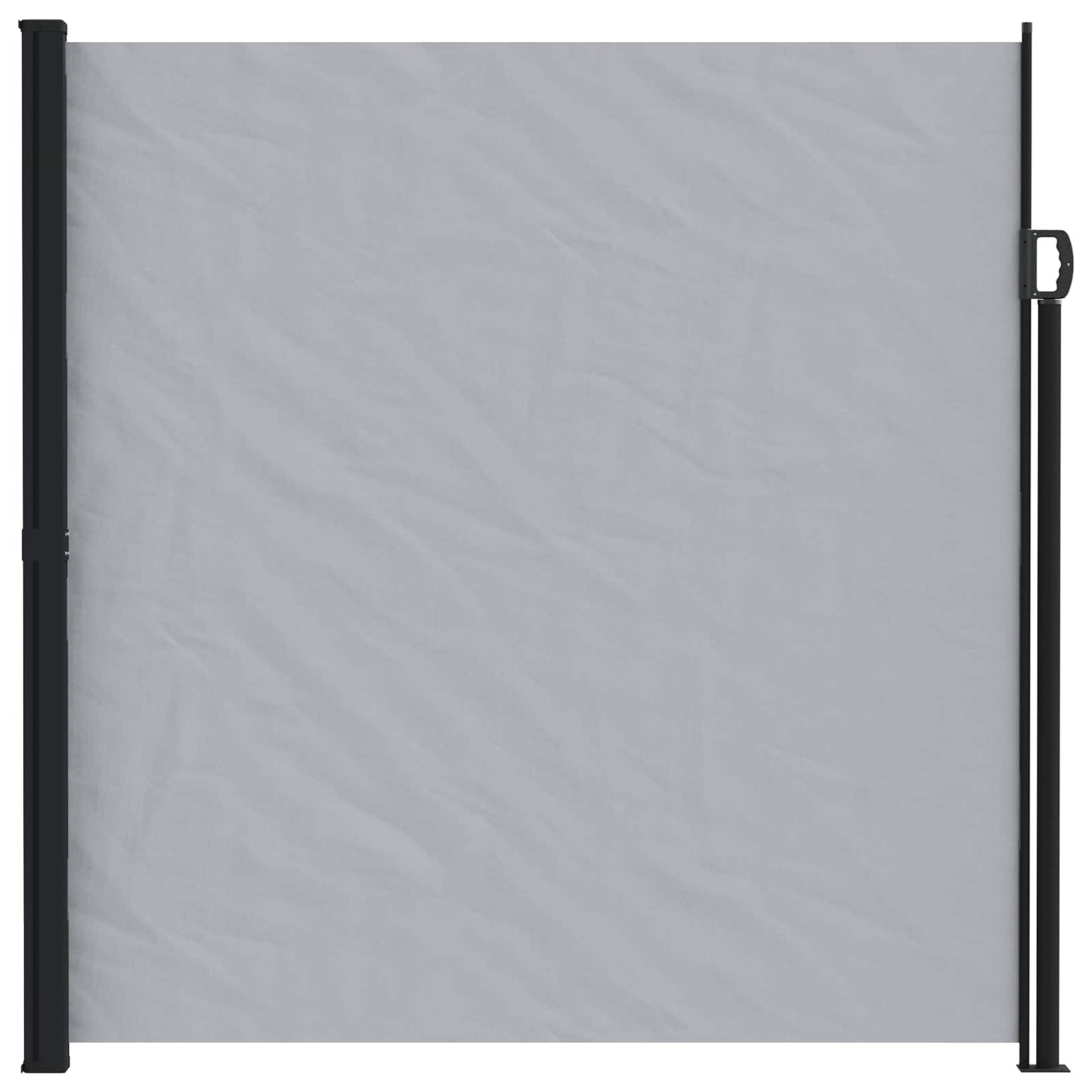 Utklappbart side markise Grå 600 x 220 cm Polyester