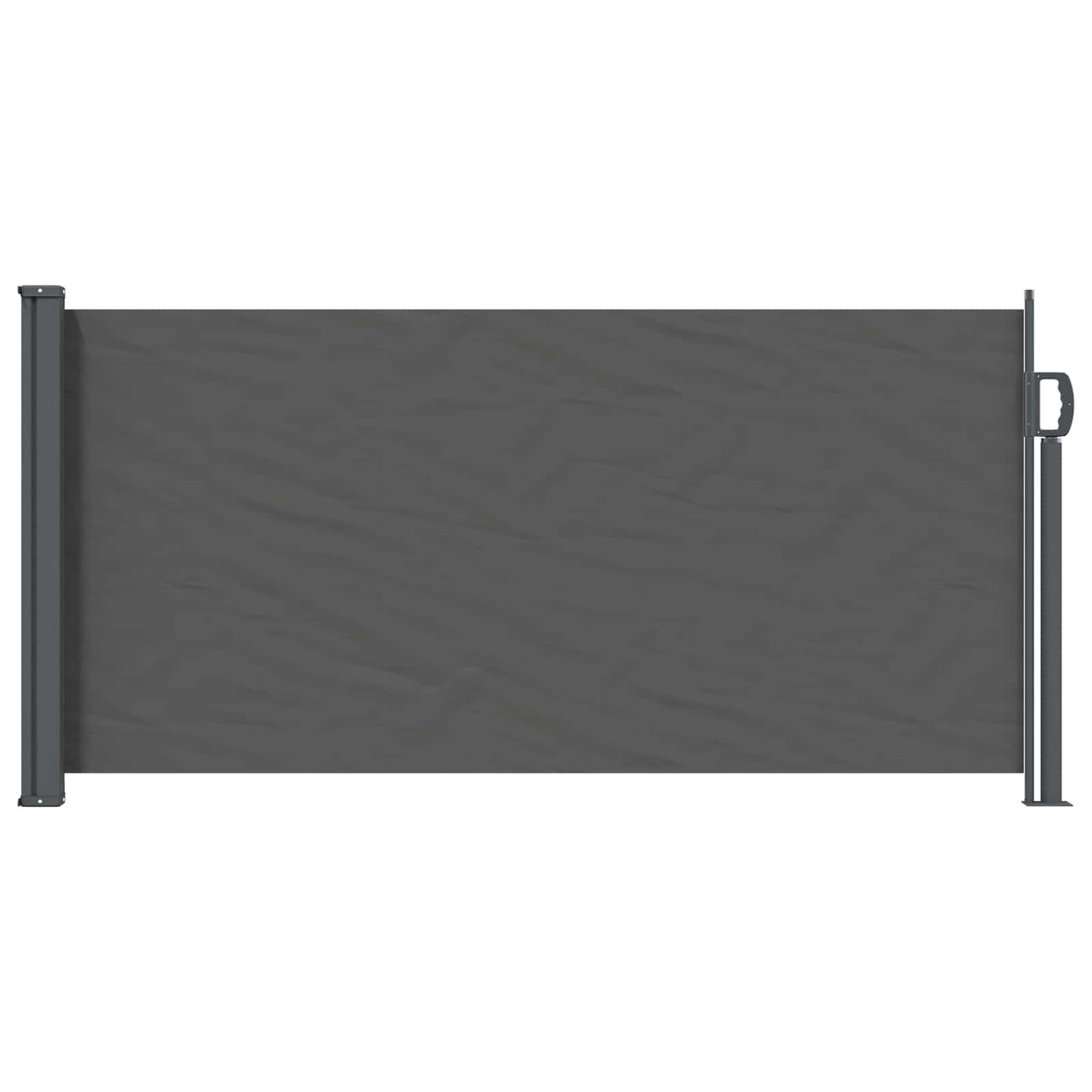 Utklappbart side markise Antrasitt 300 x 100 cm Polyester