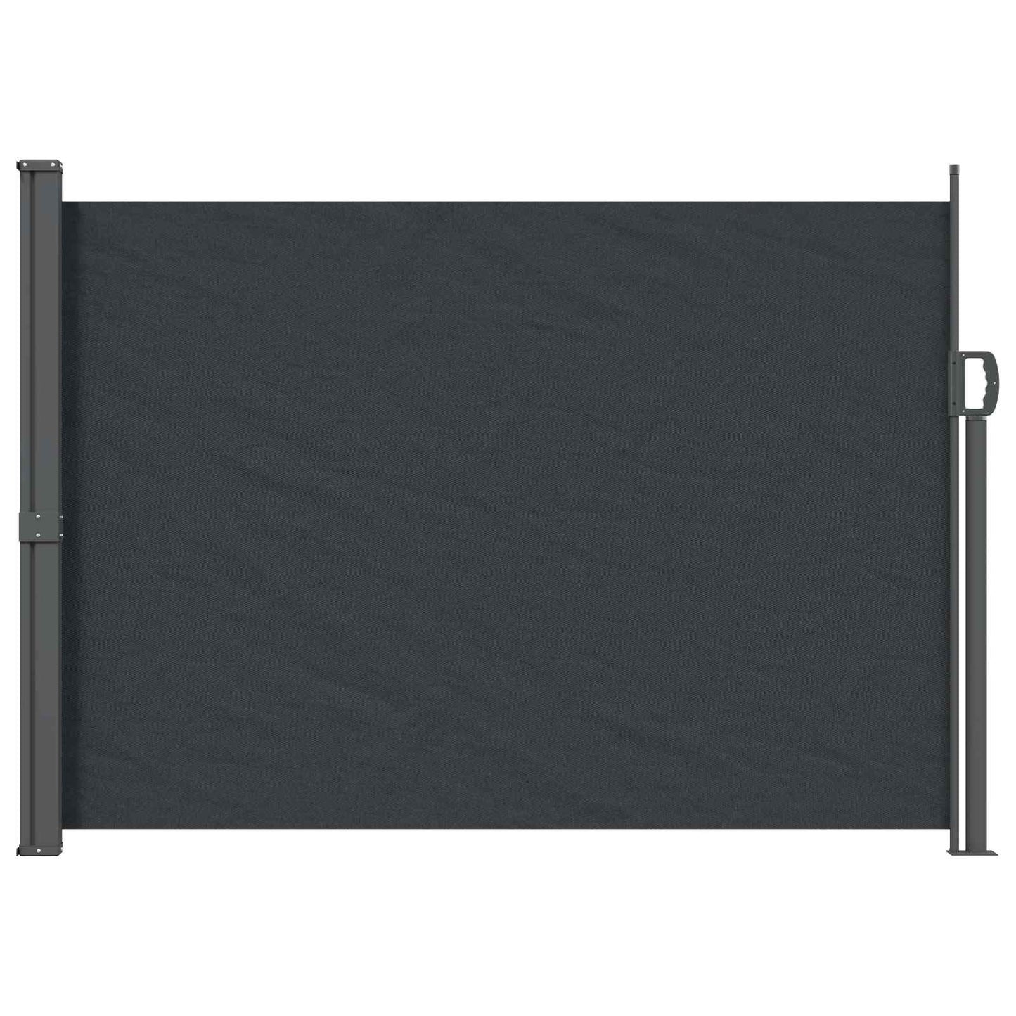 Utklappbart side markise 120 x 300 cm 100% polyester jern stål