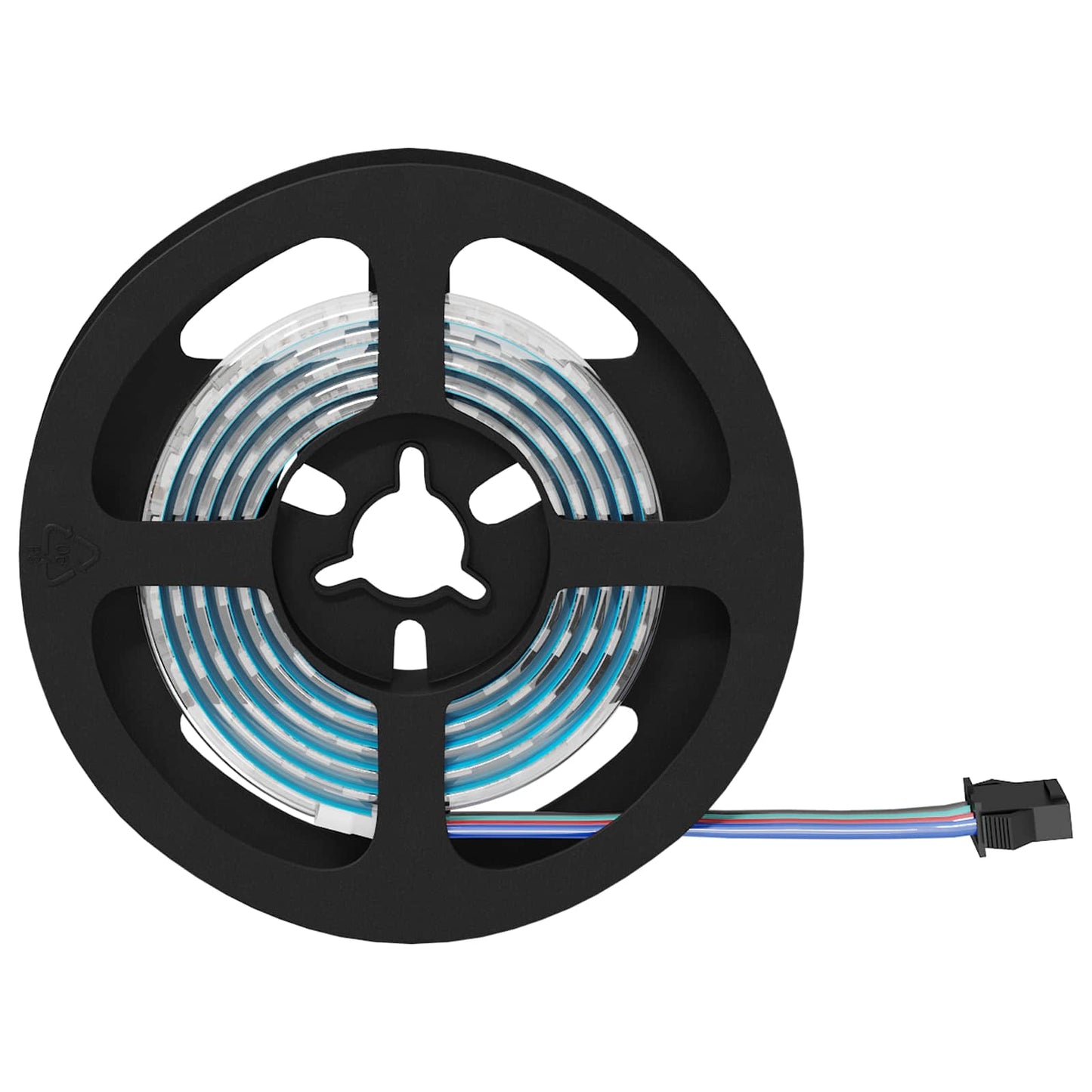 LED Stripe 2 pcs Svart og gjennomsiktig 1200 mm Kobber og plast
