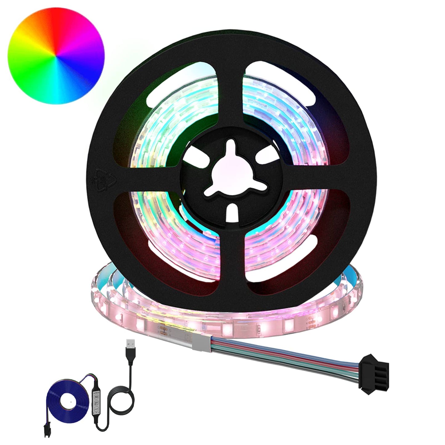 LED Stripe 12 pcs Svart og gjennomsiktig 750 mm Kobber og plast