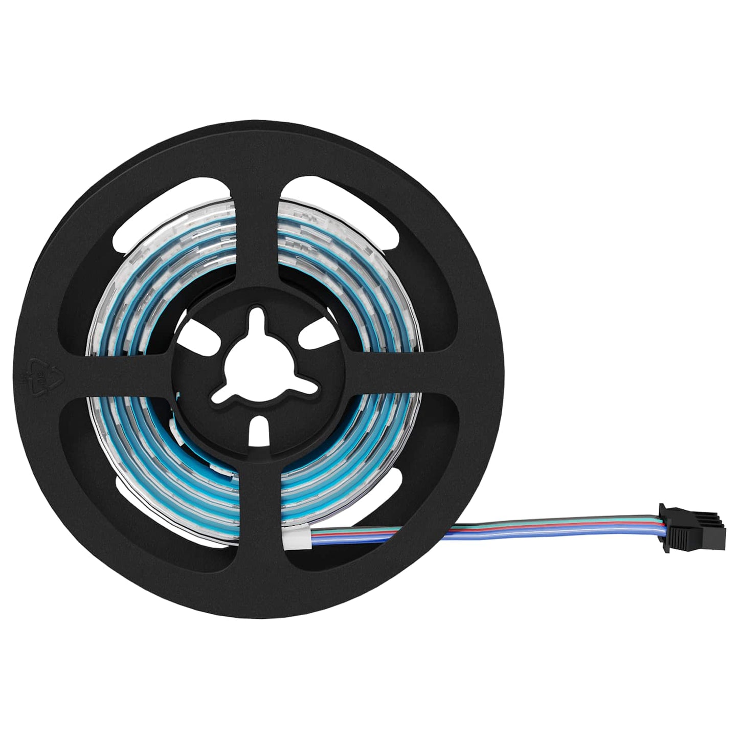 LED Stripe 12 pcs Svart og gjennomsiktig 750 mm Kobber og plast