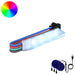 LED Stripe 2 pcs Svart og multikolor 1745 mm Kobber og plast