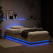 Sengestativ med LED Artisan eik 80 x 200 cm Konstruert tre