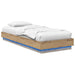 Sengestativ med LED Artisan eik 80 x 200 cm Konstruert tre