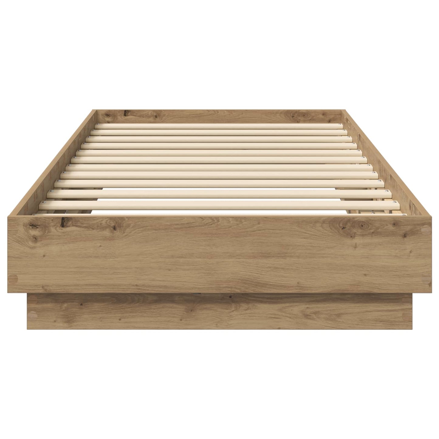 Sengestativ med LED Artisan eik 80 x 200 cm Konstruert tre