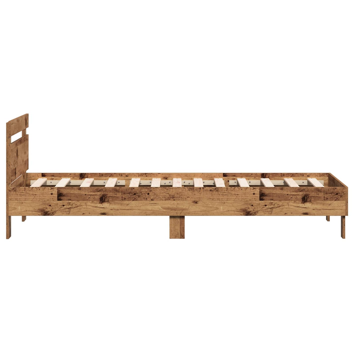 Sengestamme med hodegatt Gammelt tre 80 x 200 cm Konstruert tre