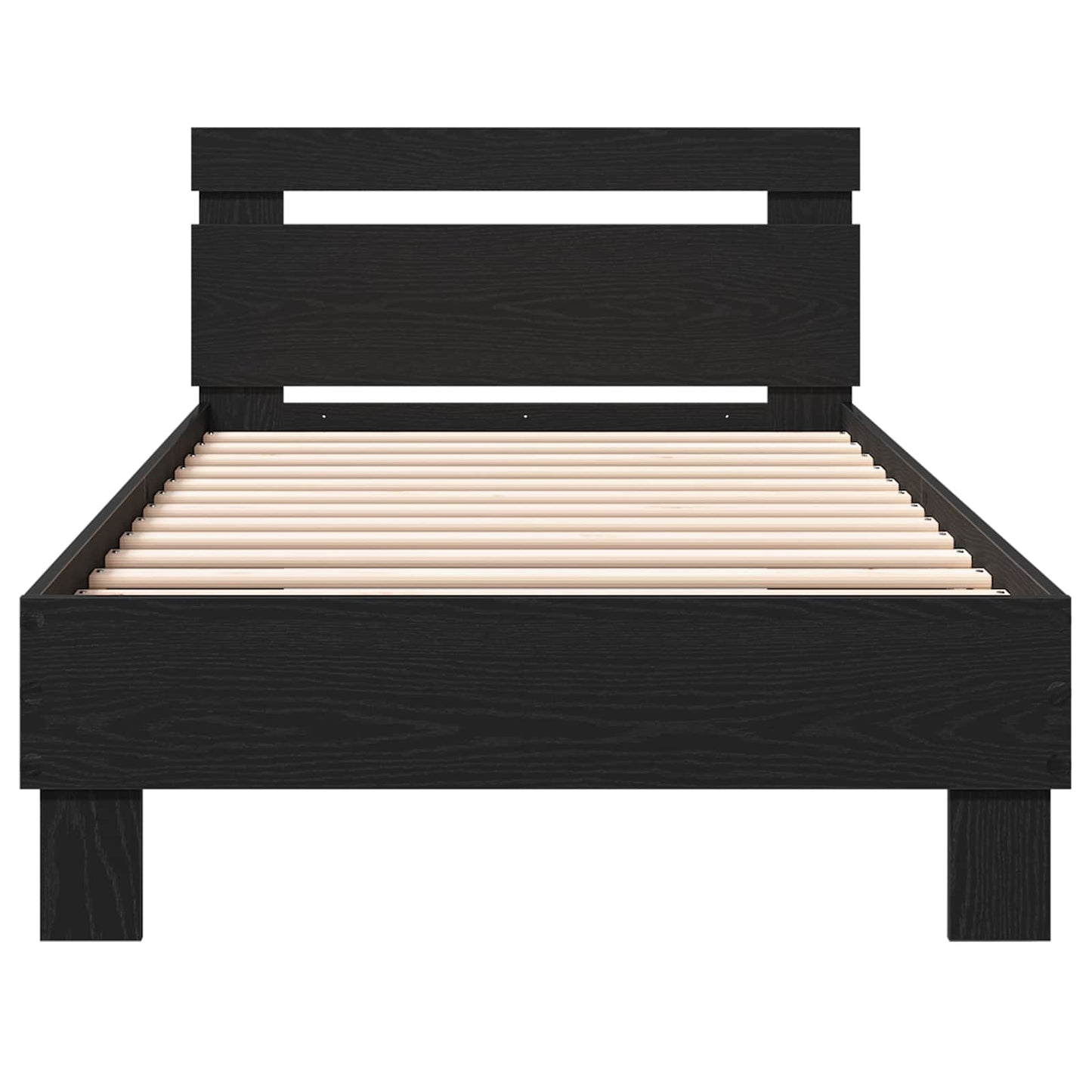 Sengestamme med hodegatt Svart eik 80 x 200 cm Konstruert tre