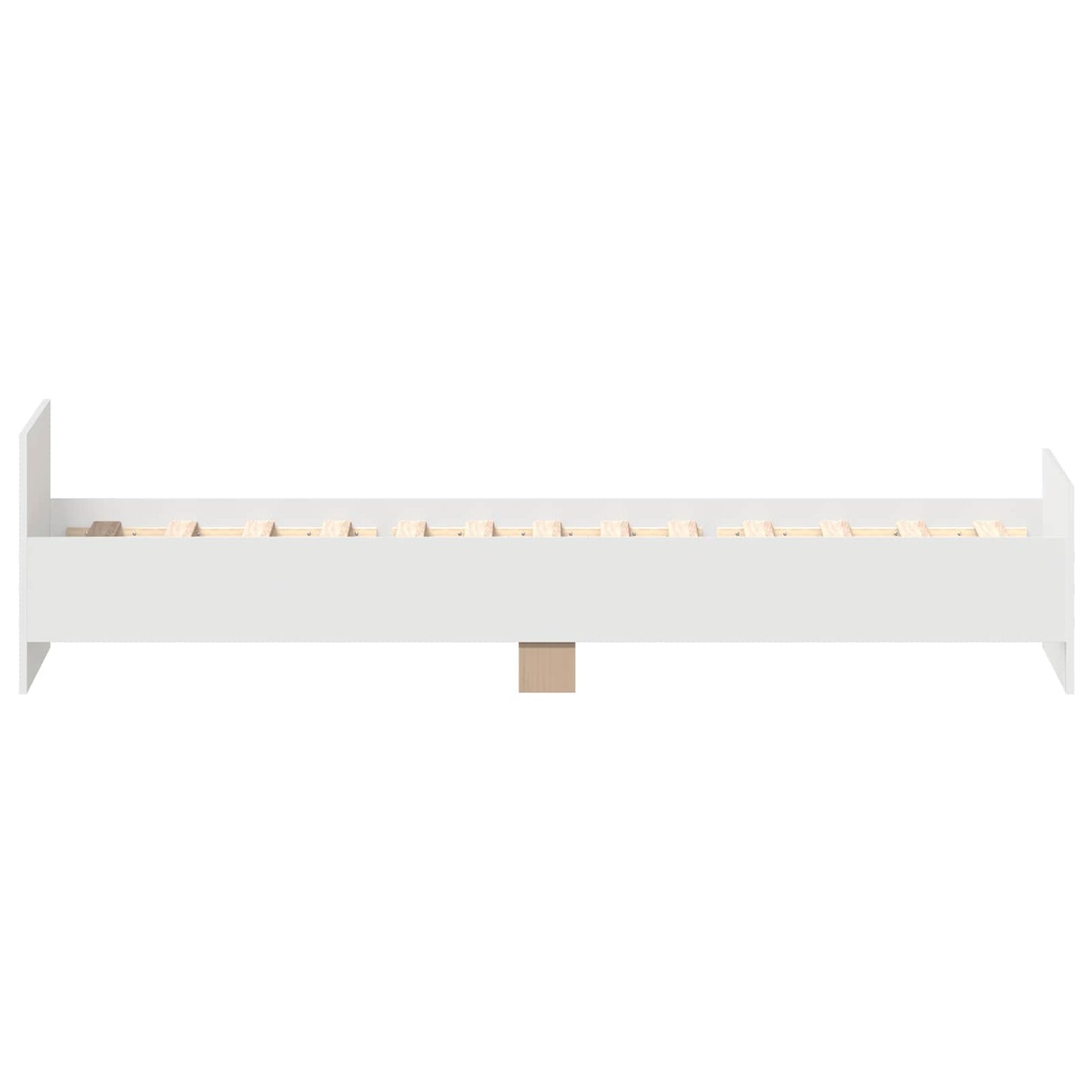 Sengestamme med hodegatt Hvit 80 x 200 cm Konstruert tre