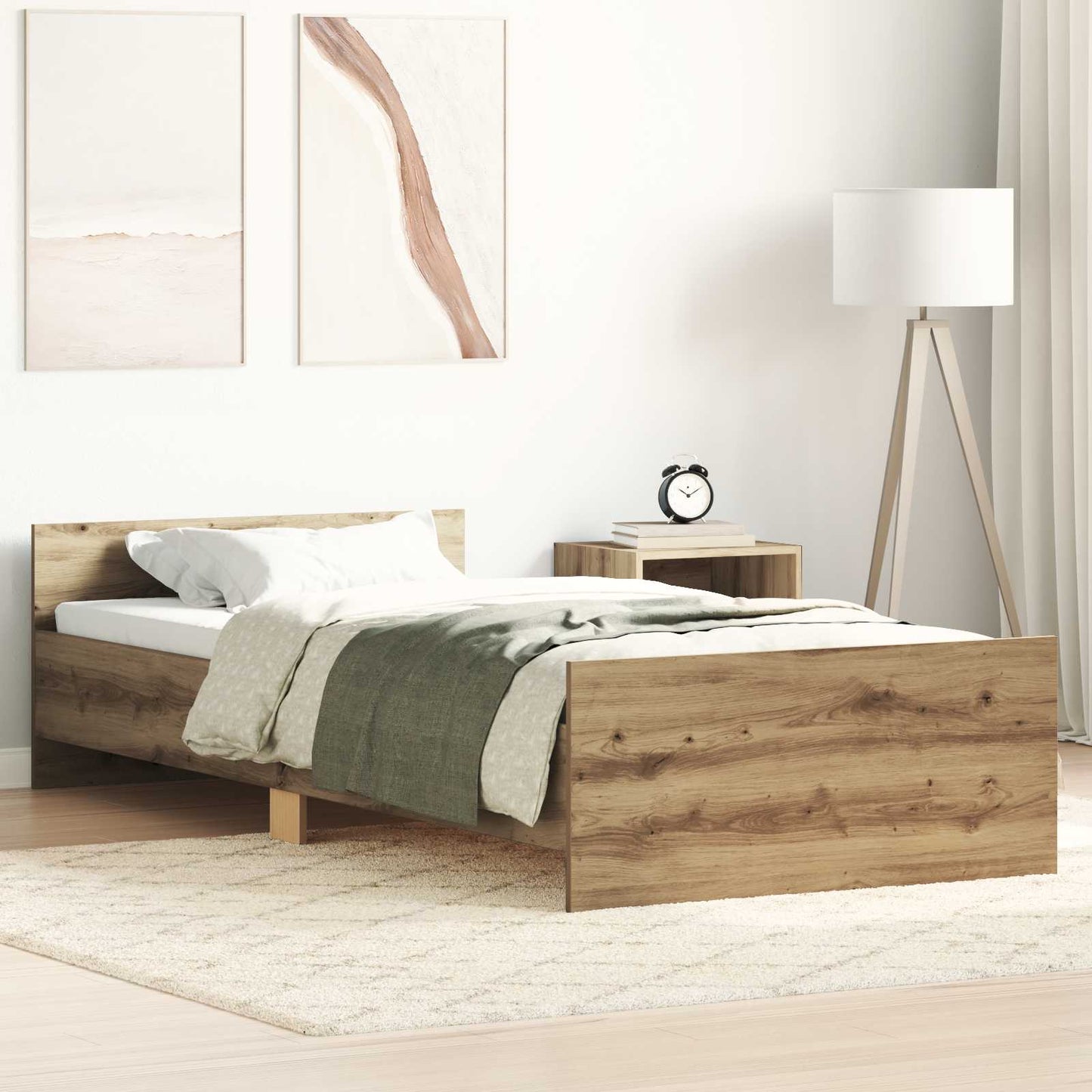 Sengestamme med hodegatt Artisan eik 80 x 200 cm Konstruert tre