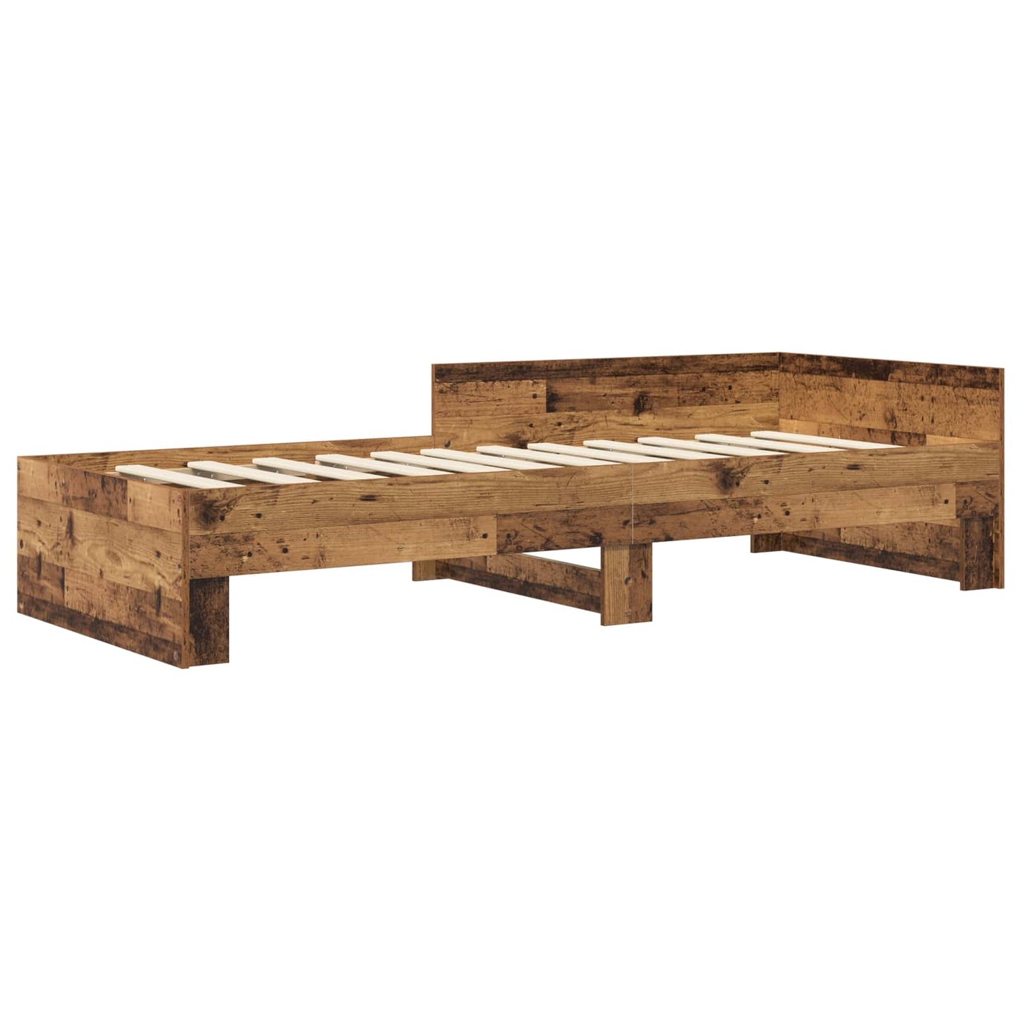 Sengestamme med hodegatt Gammelt tre 80 x 200 cm Konstruert tre