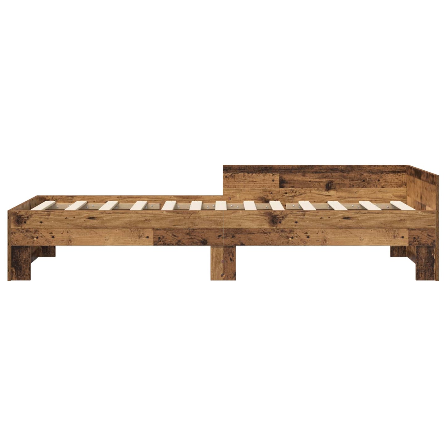 Sengestamme med hodegatt Gammelt tre 80 x 200 cm Konstruert tre
