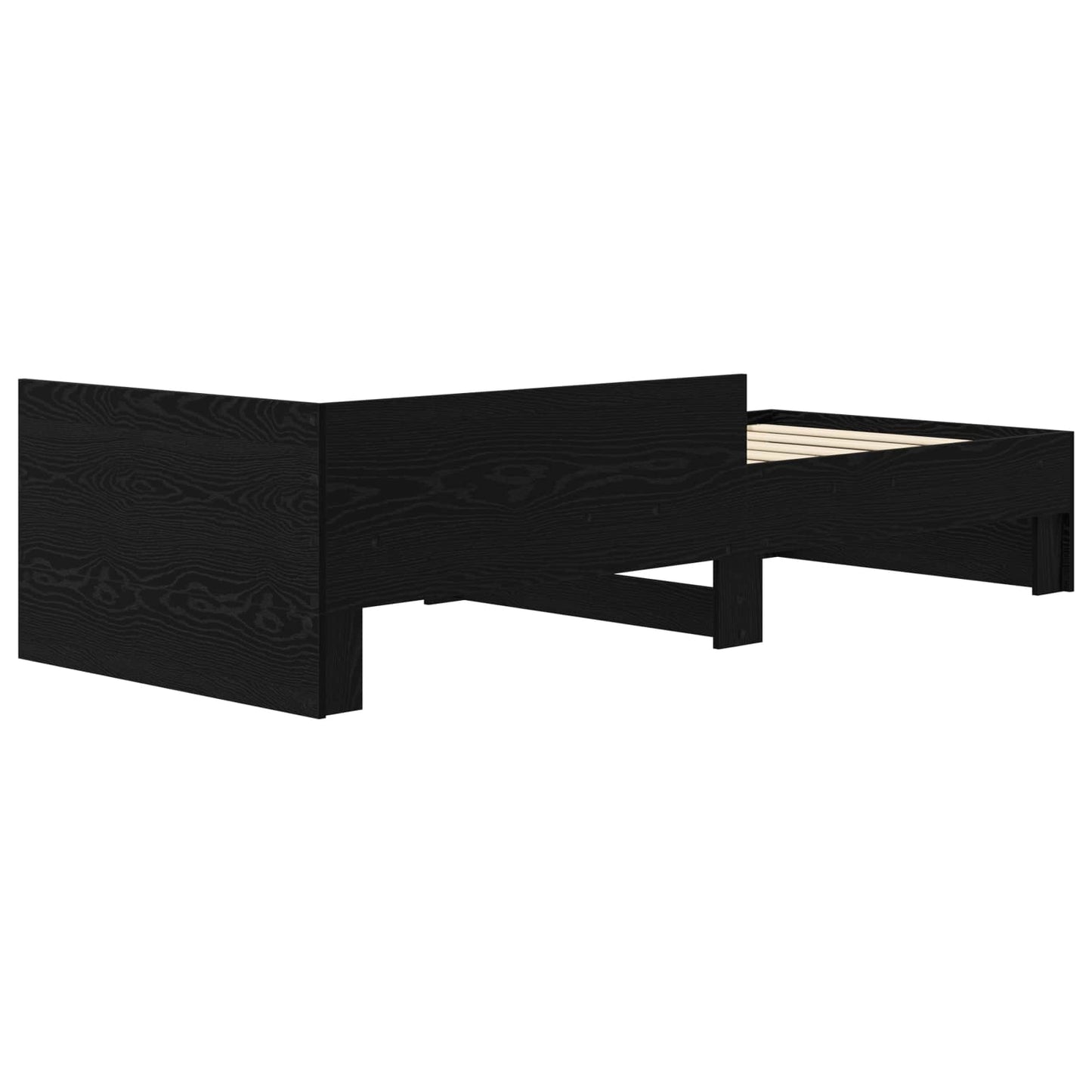 Sengestamme med hodegatt Svart eik 80 x 200 cm Konstruert tre