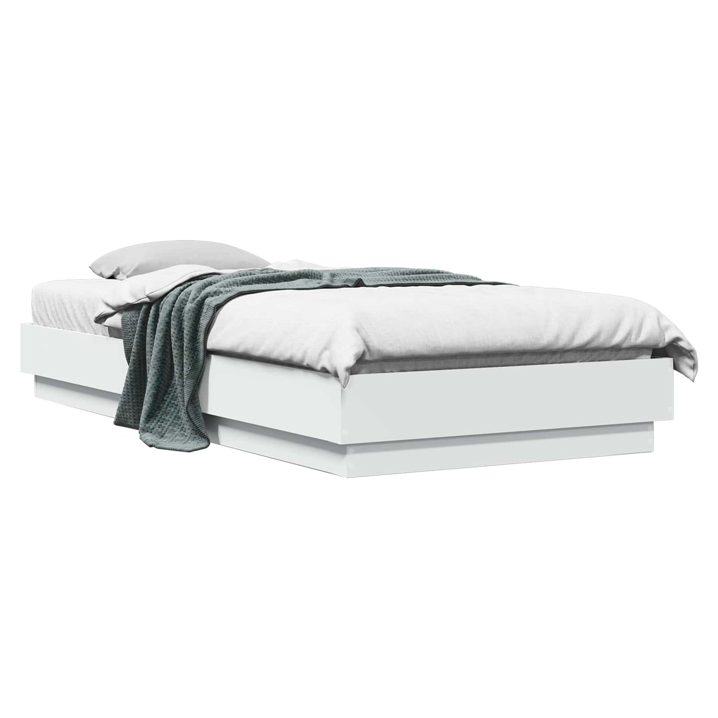 Gulvsengramme Hvit 80 x 200 cm Konstruert tre