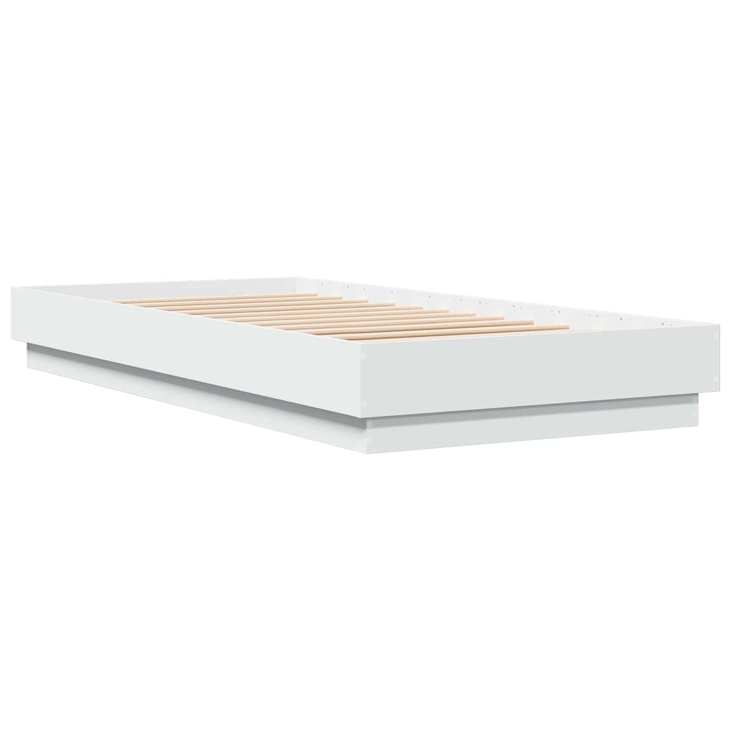 Gulvsengramme Hvit 80 x 200 cm Konstruert tre