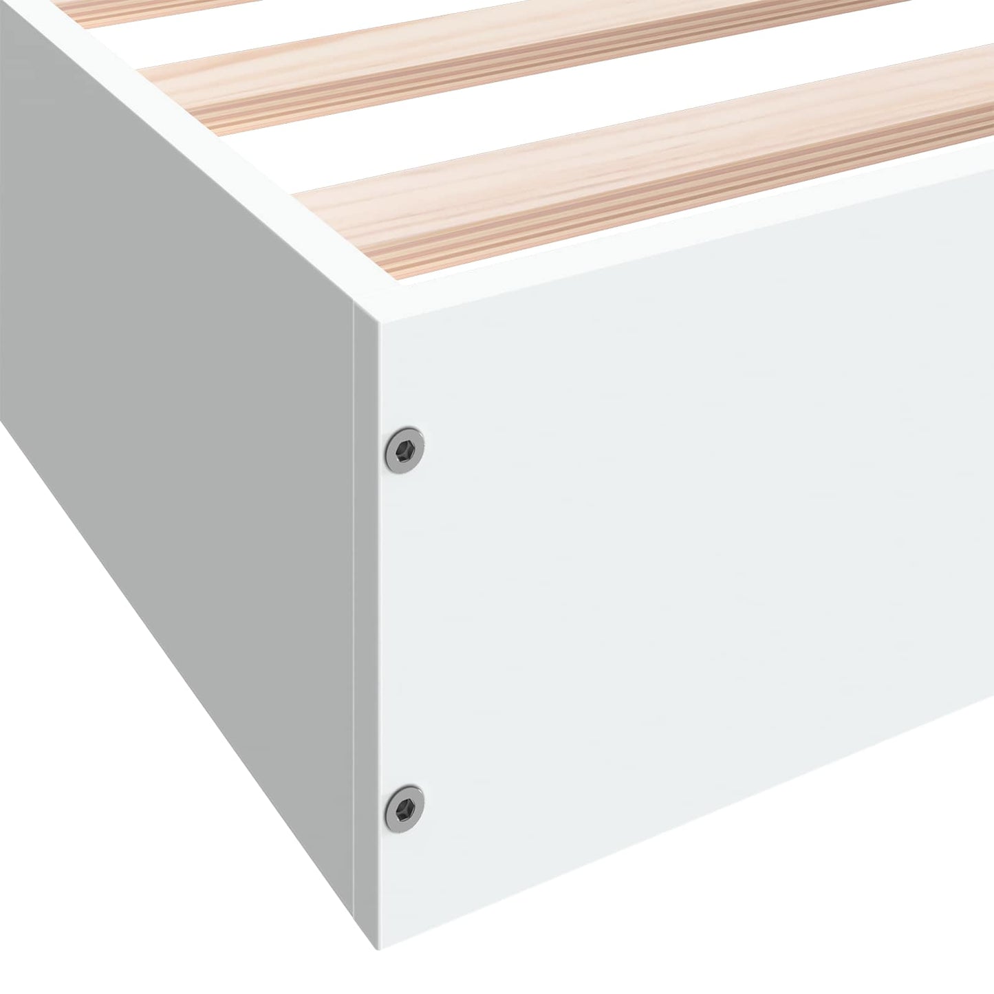 Gulvsengramme Hvit 80 x 200 cm Konstruert tre