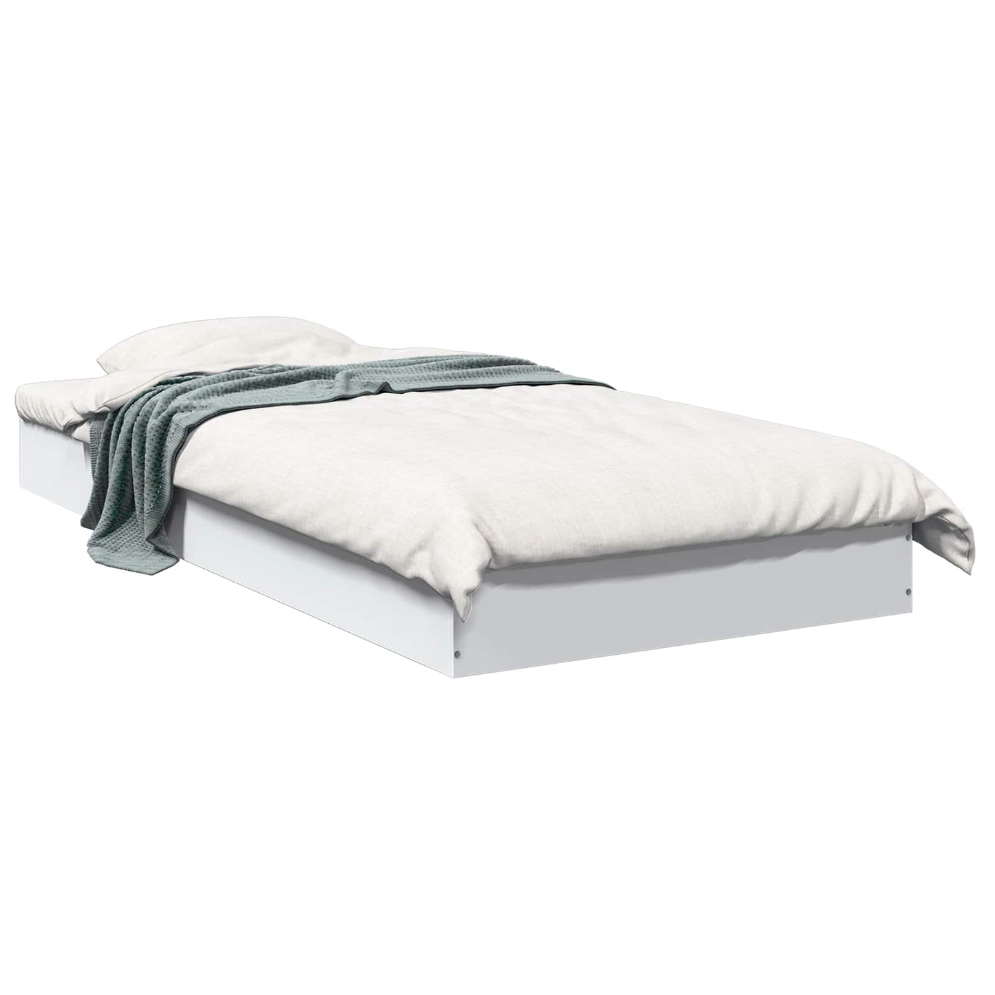 Gulvsengramme Hvit 80 x 200 cm Konstruert tre