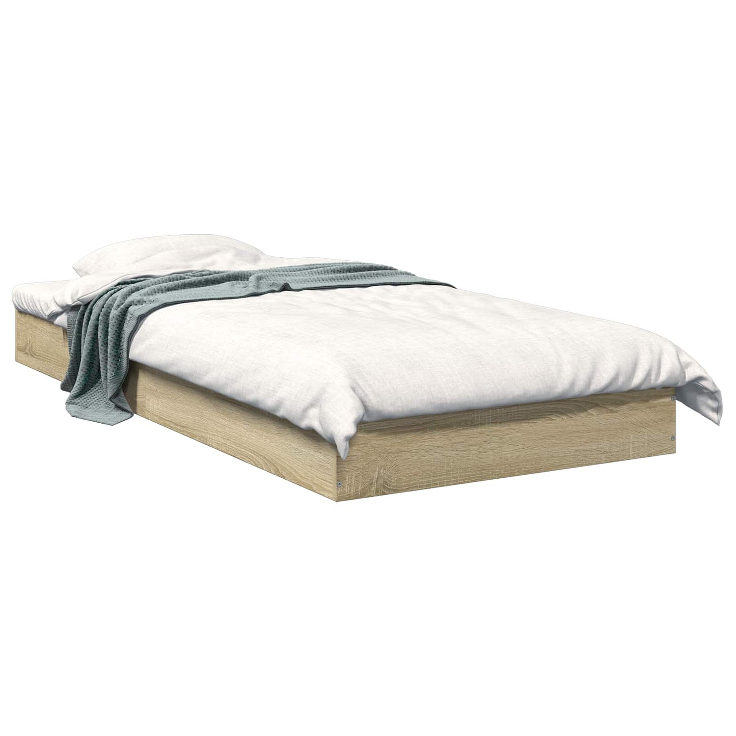 Gulvsengramme Sonoma eik 80 x 200 cm Konstruert tre