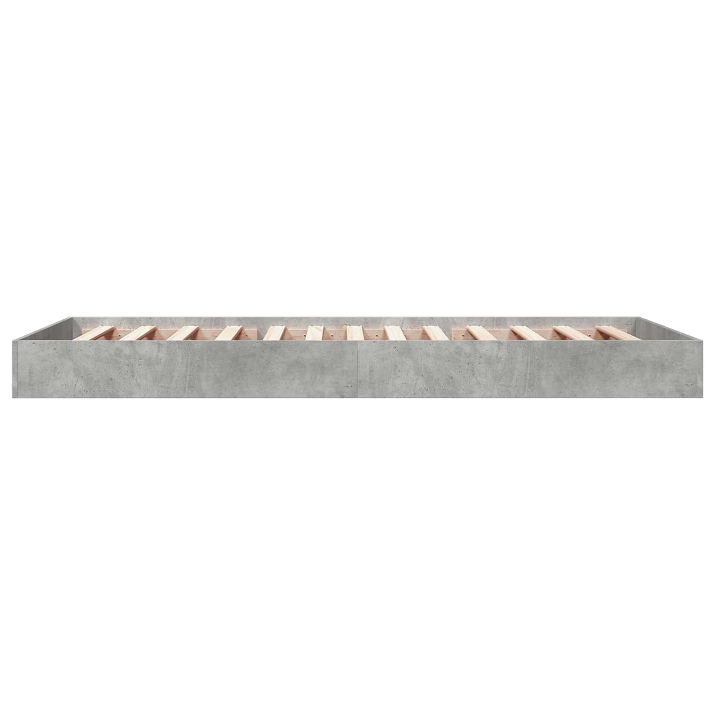 Gulvsengramme Betonggrå 80 x 200 cm Konstruert tre