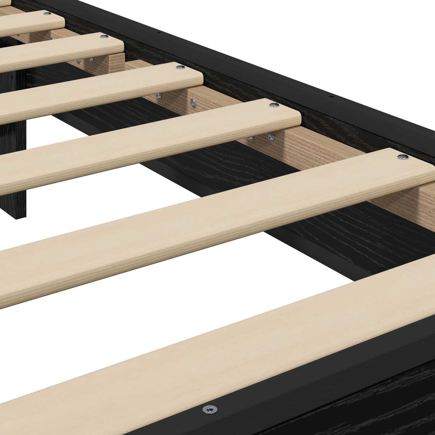 Sengestamme med hodegatt Svart eik 80 x 200 cm Konstruert tre