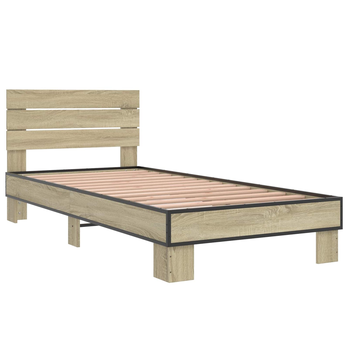 Sengestamme med hodegatt Sonoma eik 80 x 200 cm Konstruert tre