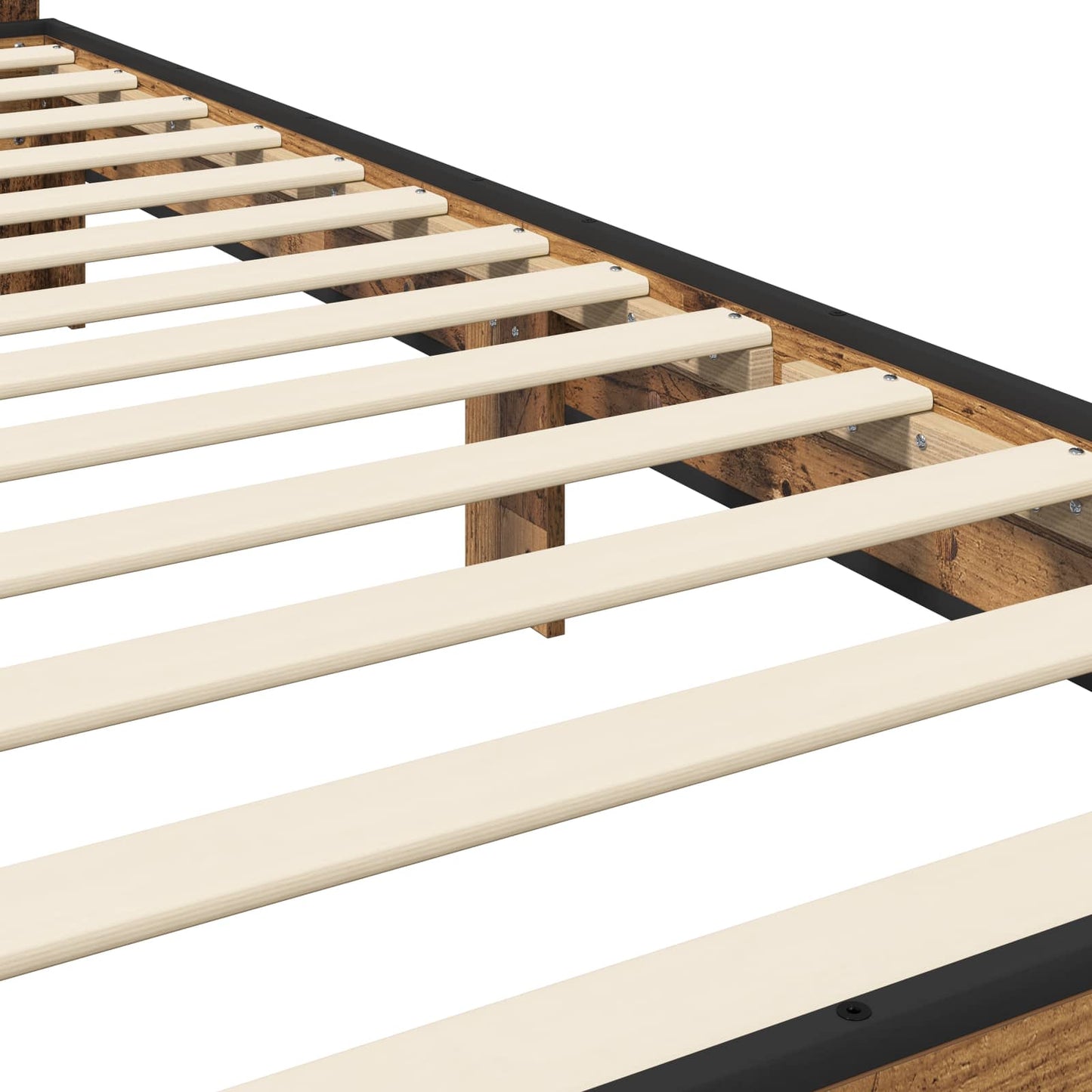 Sengestamme med hodegatt Gammelt tre 80 x 200 cm Konstruert tre