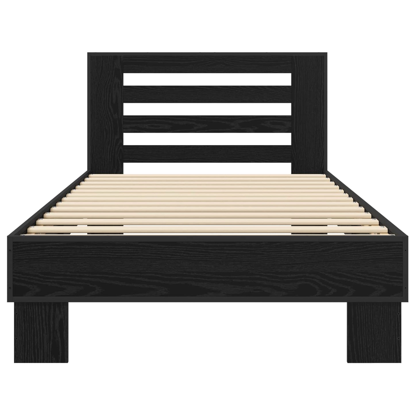 Sengestamme med hodegatt Svart eik 80 x 200 cm Konstruert tre