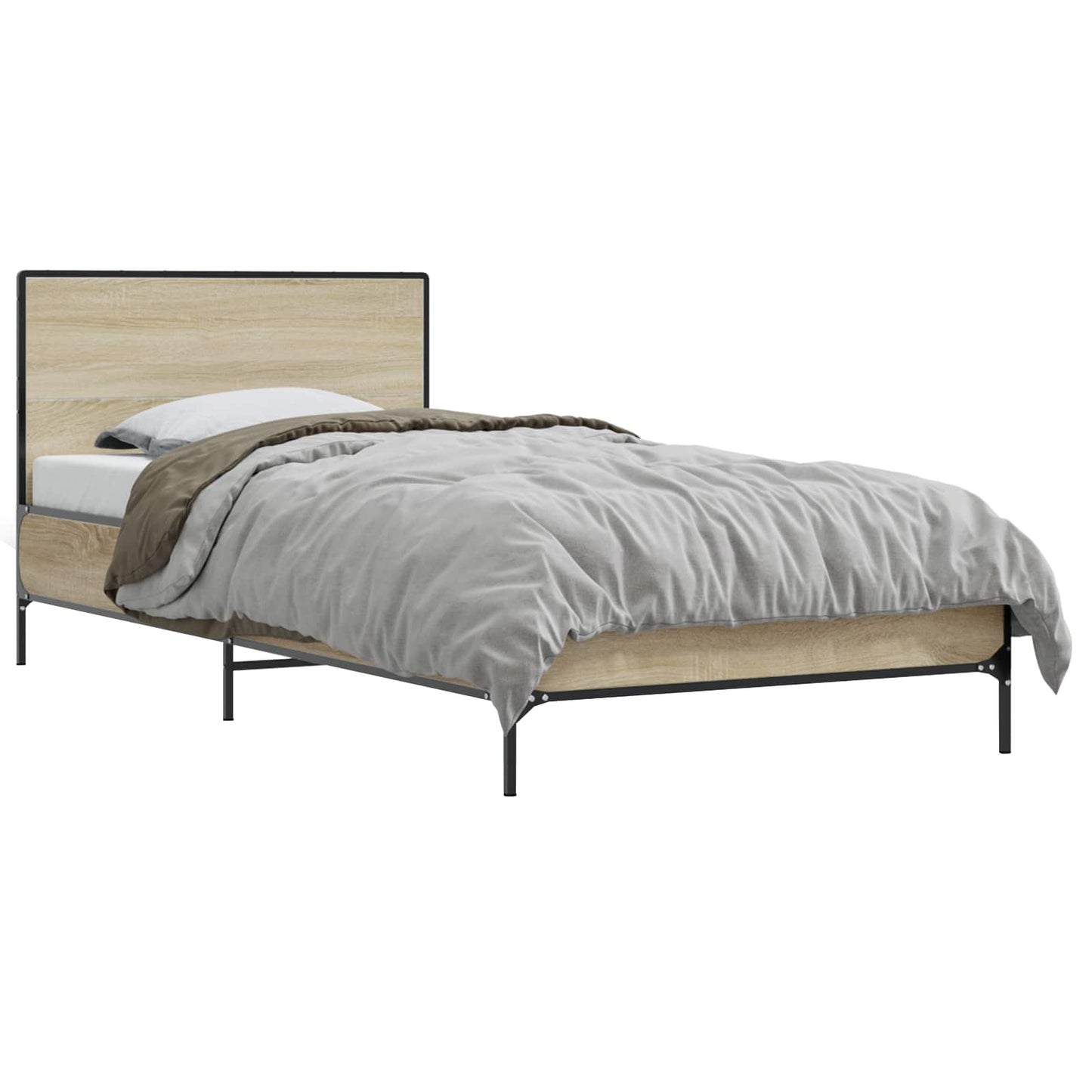 Sengestamme med hodegatt Sonoma eik 80 x 200 cm Konstruert tre