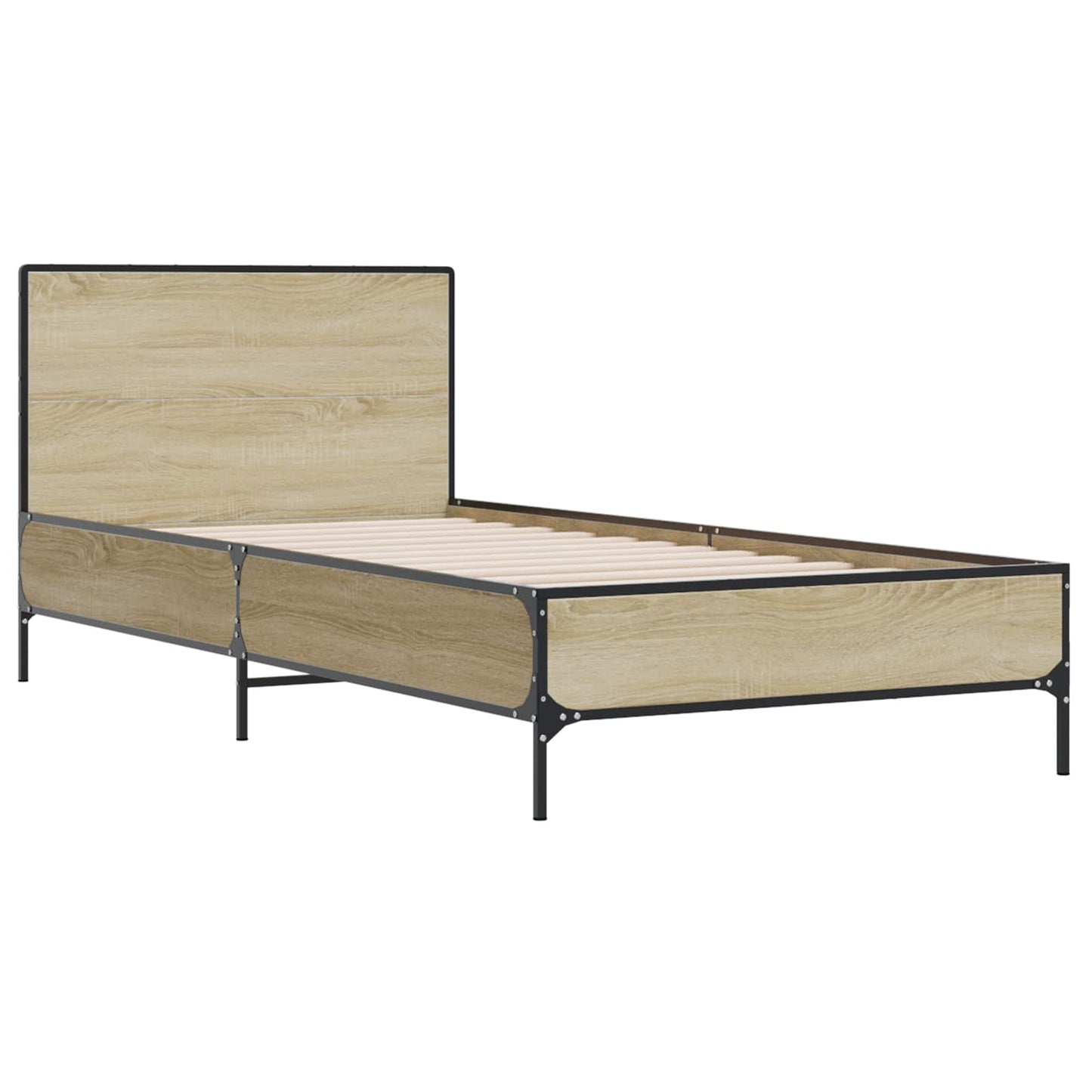 Sengestamme med hodegatt Sonoma eik 80 x 200 cm Konstruert tre