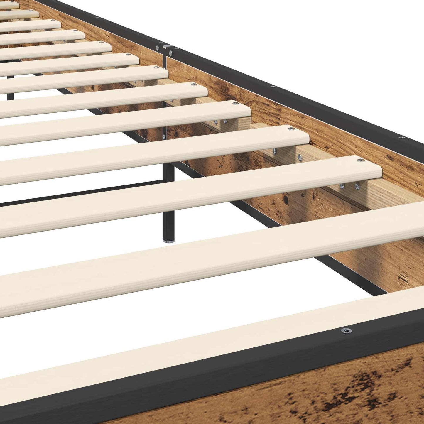 Sengestamme med hodegatt Gammelt tre 80 x 200 cm Konstruert tre